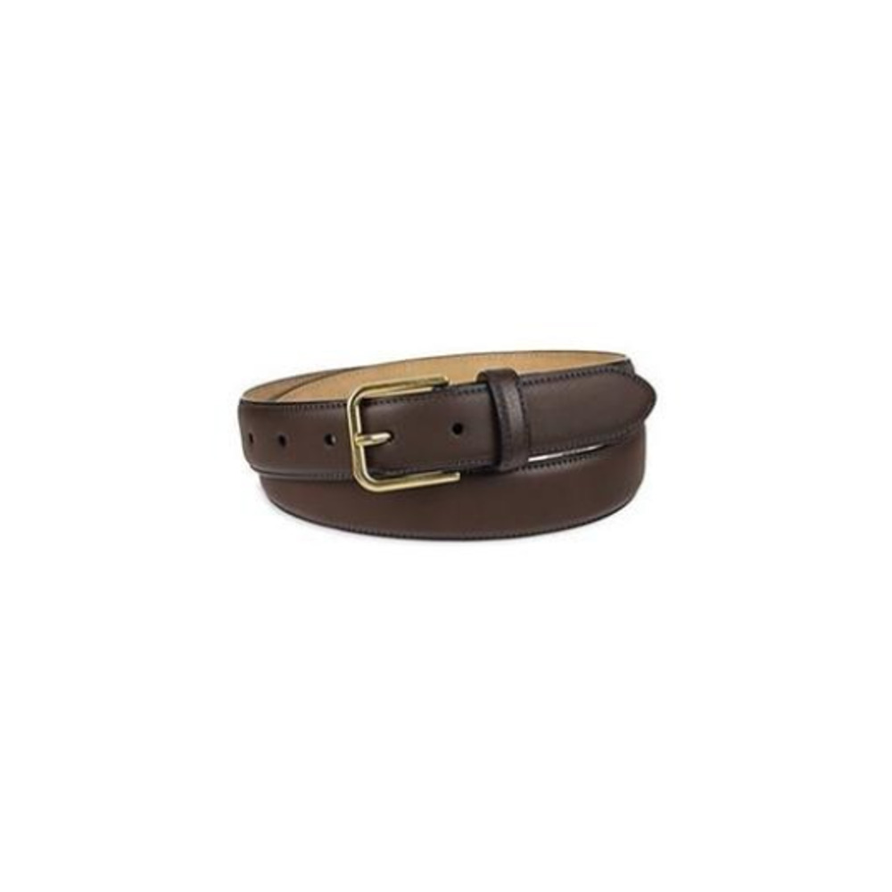 Tommy Hilfiger Belt Men's Small 30-32 Black Heavy Brass Buckle Leather Belt NWT